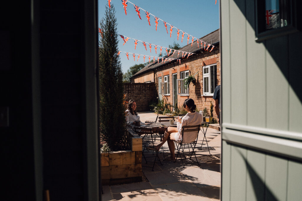bridal preparations at the Vale House, Findon