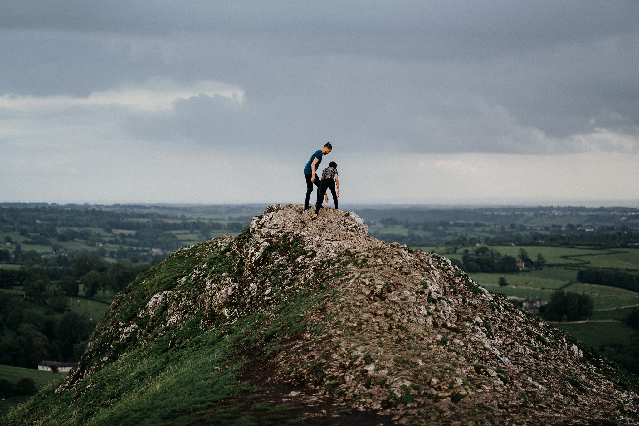 Dovedale valley couples shoot, Peak District - Bowl of Corks